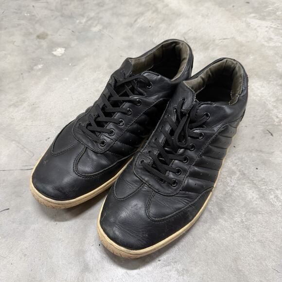 Piloti Avenue Driving Shoes Mens 11 Black Leather Low Top Sneakers Racing Casual main image 7